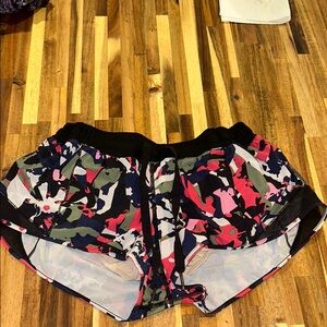 lululemon athletica Pink and Green Athletic Shorts